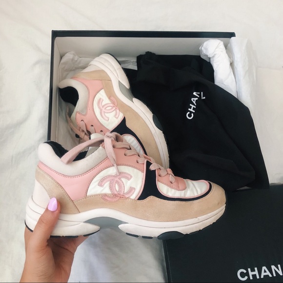 CHANEL Shoes - Chanel pink sneakers